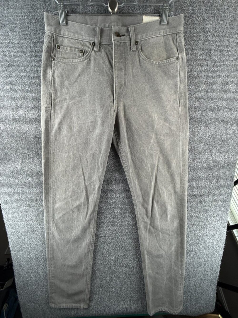 Rag & Bone Men Denim Jeans Gray Fit 2 Slim Size 30 Premium Adult ACTL 30X32